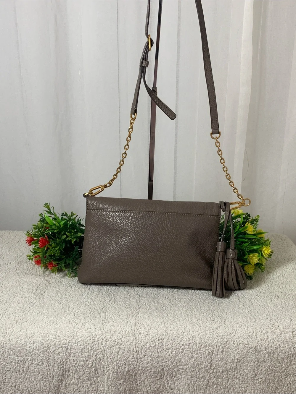 Tory Burch pebbled leather